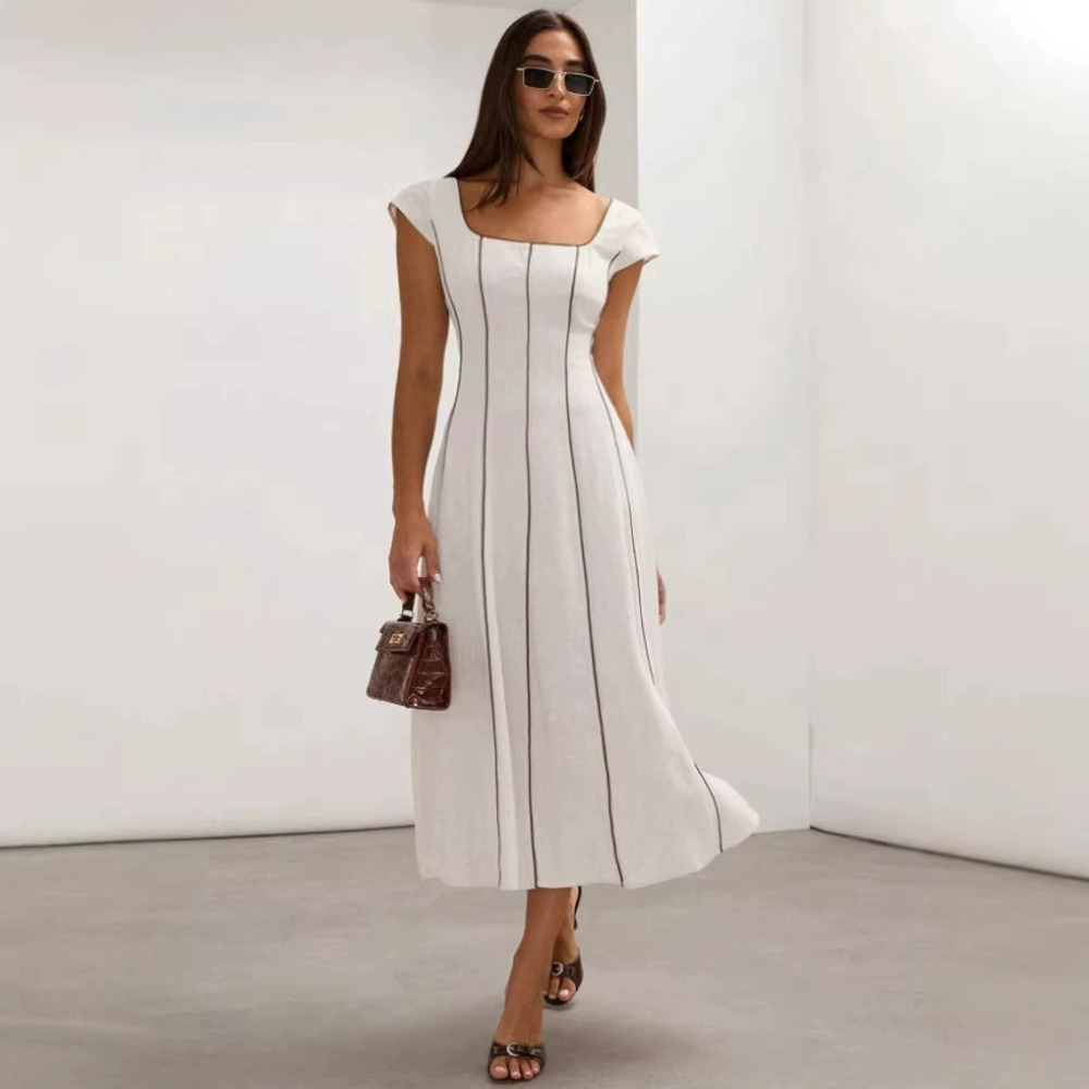 Zara Print Backless Slim Casual Strappy Maxi Dress